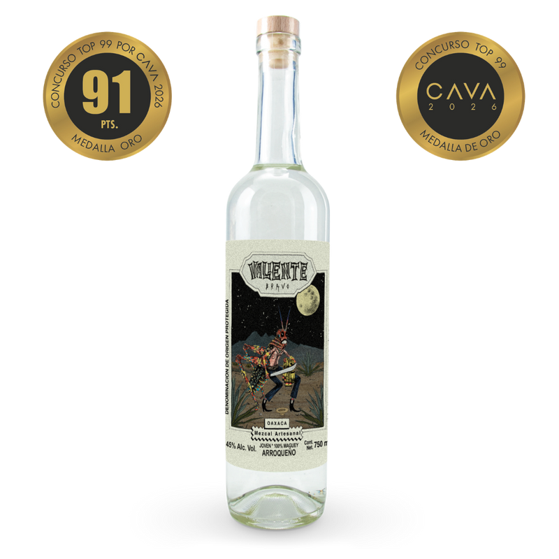 Arroqueño  Mezcal Artesanal Valiente Bravo | 750ml | 45% Alc | Product of Oaxaca