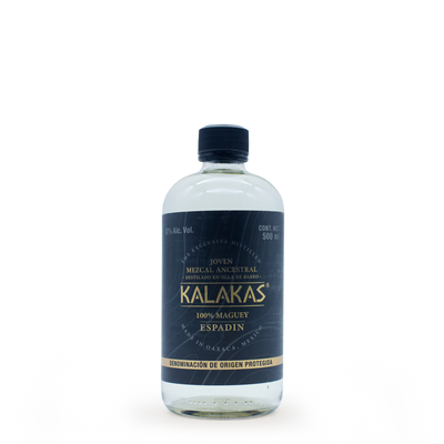 Mezcal Ancestral Kalakas Joven Espadín | 500ml| 48% Alc. Vol. | Product of Oaxaca - Mezcal Artesanal De Oaxaca
