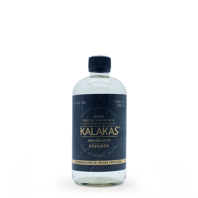Mezcal Ancestral Kalakas Joven Espadín | 500ml| 48% Alc. Vol. | Product of Oaxaca