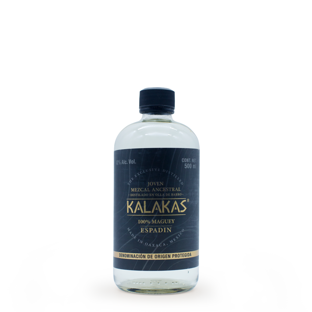 Mezcal Ancestral Kalakas Joven Espadín | 500ml| 47% Alc. Vol. | Product of Oaxaca