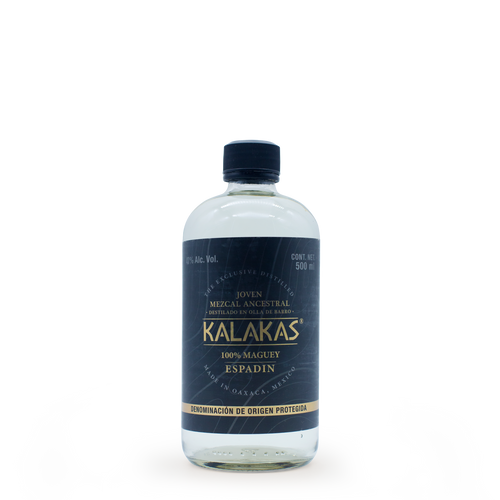 Mezcal Ancestral Kalakas Joven Espadín | 500ml| 47% Alc. Vol. | Product of Oaxaca